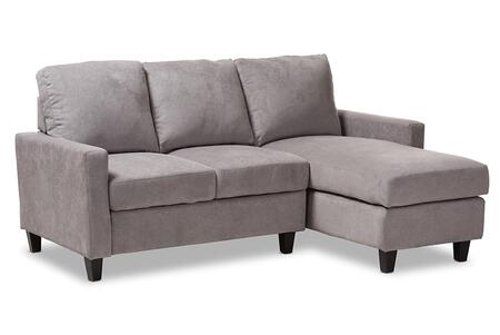 Wholesale Interiors Greyson Velvet Sectional Sofa .