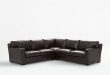 Axis II Brown 3-Piece Leather Sectional Sofa | Crate and Barr