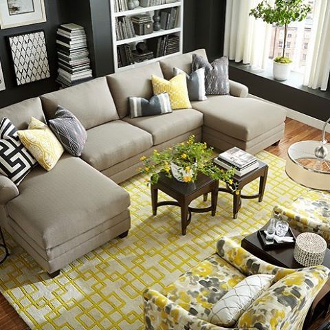 I ❤️ this #sectional #sofa configuration with two chaises! You .