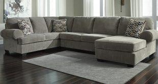 Ashley Furniture 72502-66-34-17 3 pc Jinllingsly gray cordy fabric .