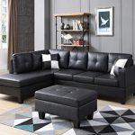 Amazon.com: Sectional Sofa with Reversible Chaise, Storage Ottoman .