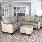 Amazon.com: Merax Sectional Sofa with Chaise Lounge and Ottoman 3 .