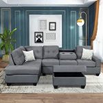 Amazon.com: Merax Sectional Sofas 3-Seat Sofa Sectional Sofa .