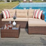 Amazon.com: SUNSITT Outdoor Sectional Sofa 4 Piece Furniture Set .