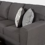 Mcdade Graphite Left Arm Facing Sectional With Oversized Accent .