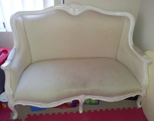 French Provincial Shabby Chic Sofa 2 Seater Louis Style | Shabby .