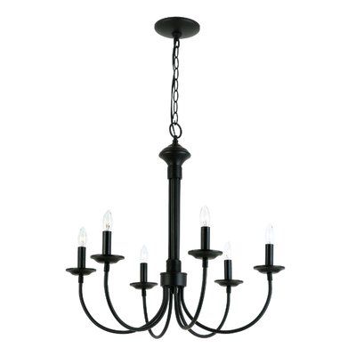 Shaylee 6-Light Candle Style Classic / Traditional Chandelier .