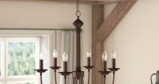 Laurel Foundry Modern Farmhouse Shaylee 6-Light Candle-Style .