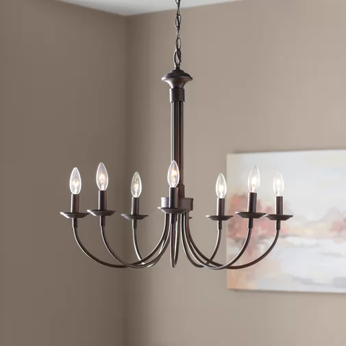 Shaylee 8 - Light Candle Style Empire Chandelier | Candle style .