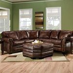 Amazon.com: SIMMONS 9222DN ENCORE BROWN LEATHER SECTIONAL SOFA .