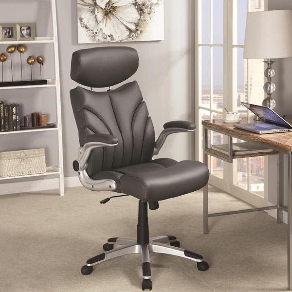 Shop Mercado Contemporary Sleek Design Grey Executive Office Chair .