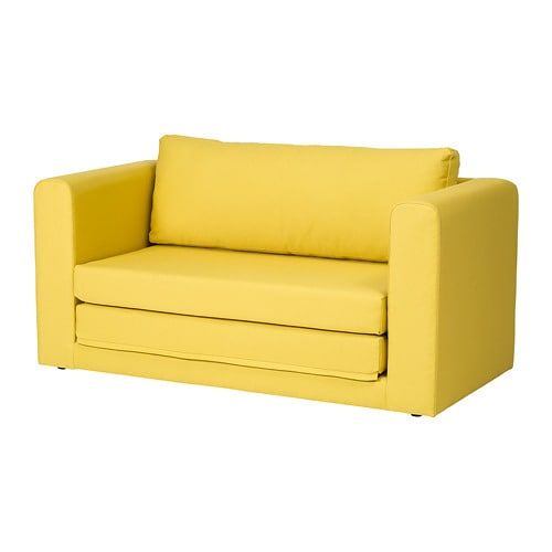 ASKEBY Gräsbo golden-yellow, 2-seat sofa-bed - IKEA | Small sofa .
