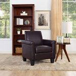 Amazon.com: Lohoms Modern Faux Leather Accent Chair Uplostered .
