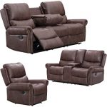 Amazon.com: Recliner Sofa for Living Room Set Reclining Couch Sofa .