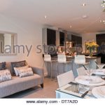 Show home kitchen / diner with sofa Stock Photo - Ala