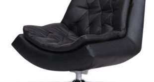 Sofa Furniture UK: Capella Real and Faux Leather Iris Swivel Chair .