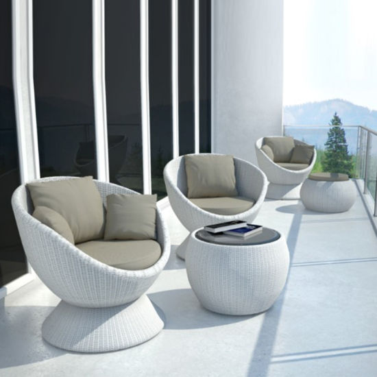 Outdoor Garden Furniture Swivel Rattan Wicker Sofa Chair - China .