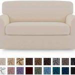 Amazon.com: Easy-Going 2 Pieces Microfiber Stretch Sofa Slipcover .