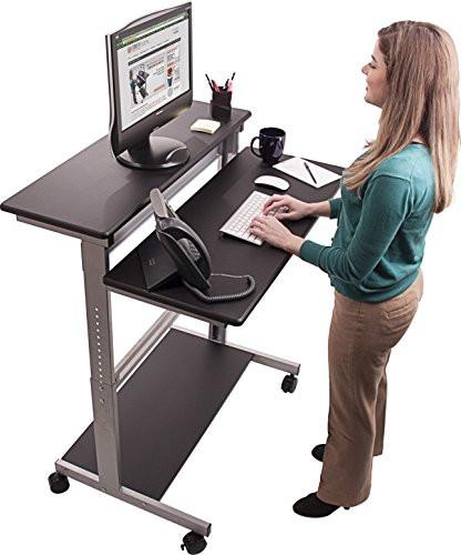 Desk | Mobile Standing Desk Computer Workstation | Amazon .