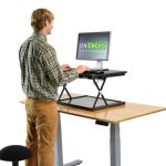 Small Standing Desk Converter Adjustable Sit Stand Computer Desk Ris