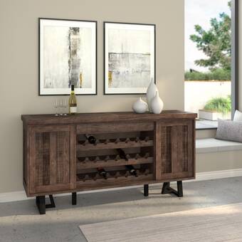 Stephen 72" Wide Pine Wood Credenza & Reviews | Joss & Ma