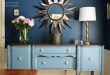 Stillwater Blue Sideboard in a Rainstorm Dining Room - | Painted .