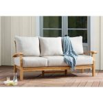 Summerton Teak Patio Sofa with Cushions & Reviews | Birch La