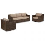 Furniture Camden Outdoor Wicker 3-Pc. Seating Set (1 Sofa & 2 .