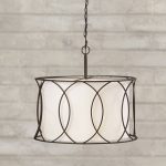 Tadwick 3-Light Shaded Drum Chandelier (With images) | Kitchen .