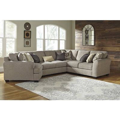 Pantomine Left Hand Facing 4 Piece Sectional Sectionals Stationary .