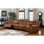 Shop Manchester Sectional home theatre Sofa with Built in .