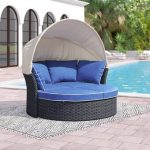 Brayden Studio® Seager Patio Daybed with Cushions | Wayfa