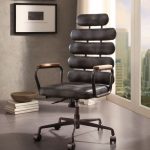 Calan Vintage Black Leather Executive Office Chair - 1StopBedroom
