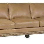Archie Two-Seat Leather Loveseat - Designer Style Traditional So