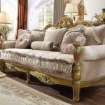 Traditional Sofa in Yellow Fabric Traditional Style Homey Design .