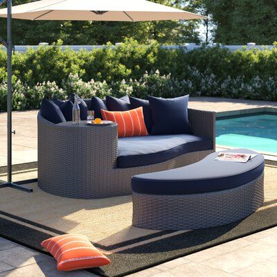 Tripp Patio Daybeds With Cushions