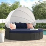 Brayden Studio® Tripp Patio Daybed with Sunbrella Cushions Brayden .
