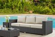 Brayden Studio® Tripp Patio Sofa with Sunbrella Cushions & Reviews .