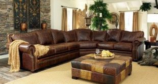 Tucson Leather Sectional in 2020 | Leather sectional, Leather .