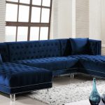 Navy 3pc Sectional Sofa Set Contemporary | Hot Sectiona