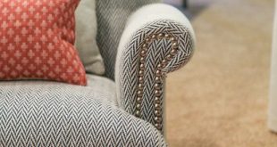 Herringbone / tweed fabric on sofa | Couch fabrics upholstery .