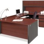 Amazon.com: Bestar U Shaped Desk W/Hutch Executive Computer Desk .