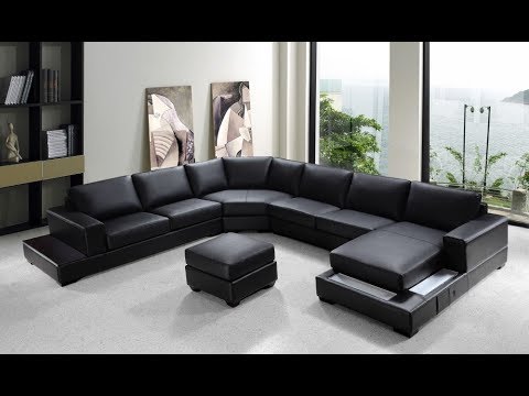 Leather U Shaped Sectional Sofa - YouTu