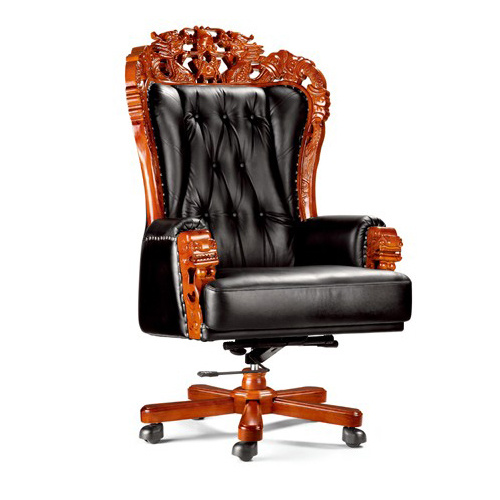 China Soft Upholstered Executive Chairs Button Tufted Leather .