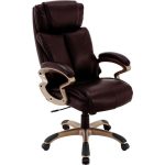 Hanover Atlas Brown Executive Office Chair with Upholstered Faux .