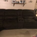 used sectional couch 6pc suade microfiber Cindy Crawford raymore .