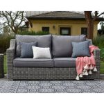 Elle Decor Vallauris Patio Sofa with Cushions & Reviews | Birch La