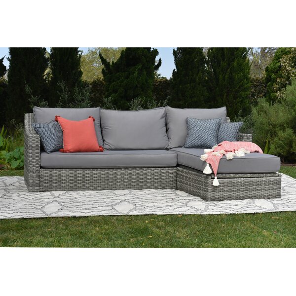 Elle Decor Vallauris Storage Patio Sectional with Cushions .