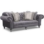 Brittney Gray Sofa | Value City Furniture ❤ liked on Polyvore .