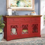 Darby Home Co Velazco Sideboard Top Color: Concord Cherry, Base .